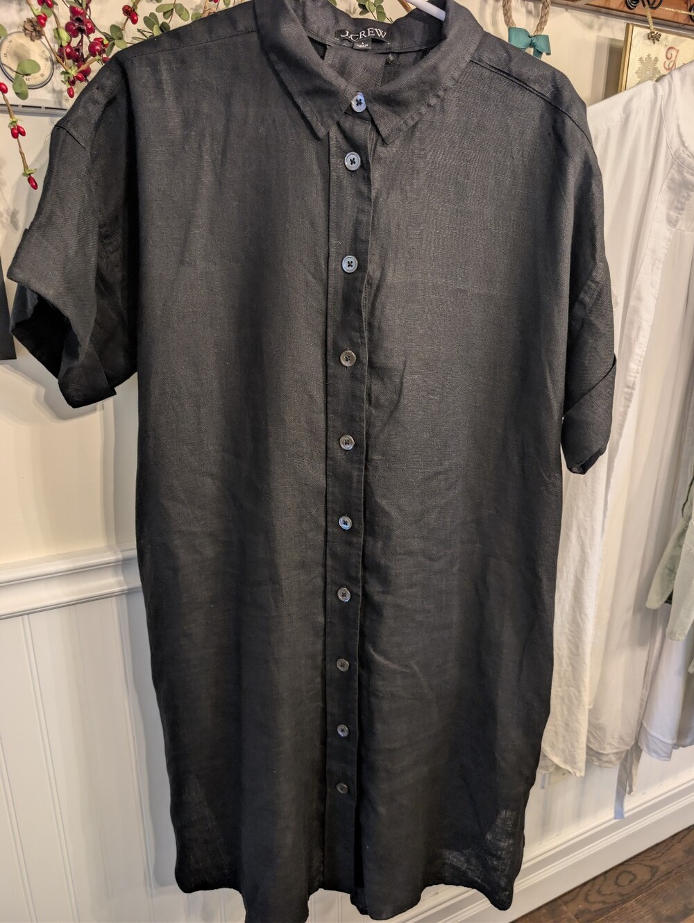 Jcrew Capitaine Linen Dress